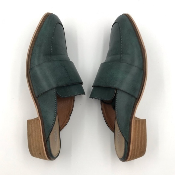 Mi.iM Teal Joanne Maybe It’s Meant To Be Mules With Ankle Laces Womens size 6 - Picture 8 of 12